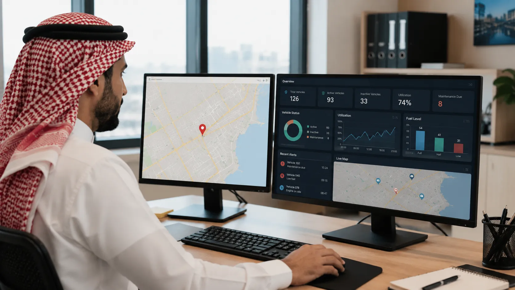 Comparison of GPS tracking versus AVL fleet management system features
